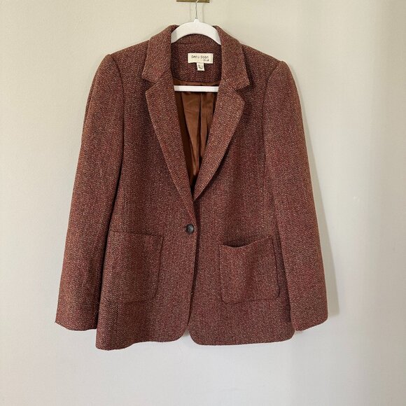 See you soon Blazer - Herringbone pattern - Wool blend - fully lined - Size M - Picture 1 of 6